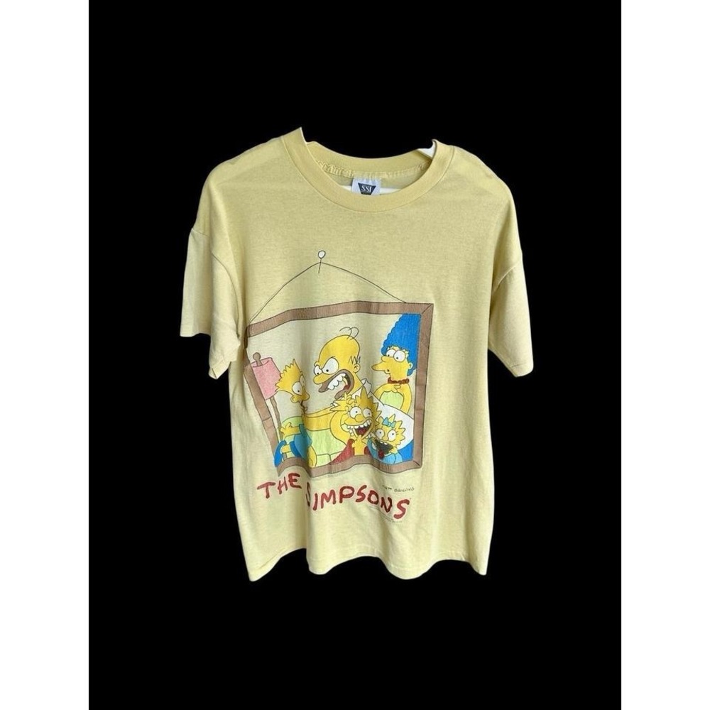Vintage 1998 Simpsons Family T‎ Shirt Size Large FOX Distressed 90s SSI